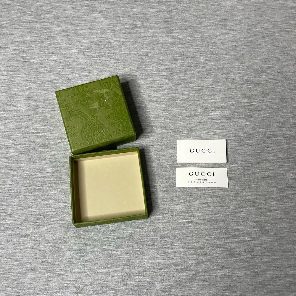 GUCCI Authentic 3”x3” Empty Jewelry Necklace & Bracelet Gift Box